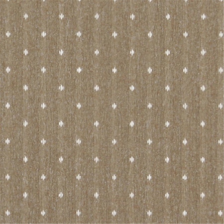 Designer Fabrics 54 in. Wide Light Brown And Ivory- Dotted Country Style Upholstery Fabric C619